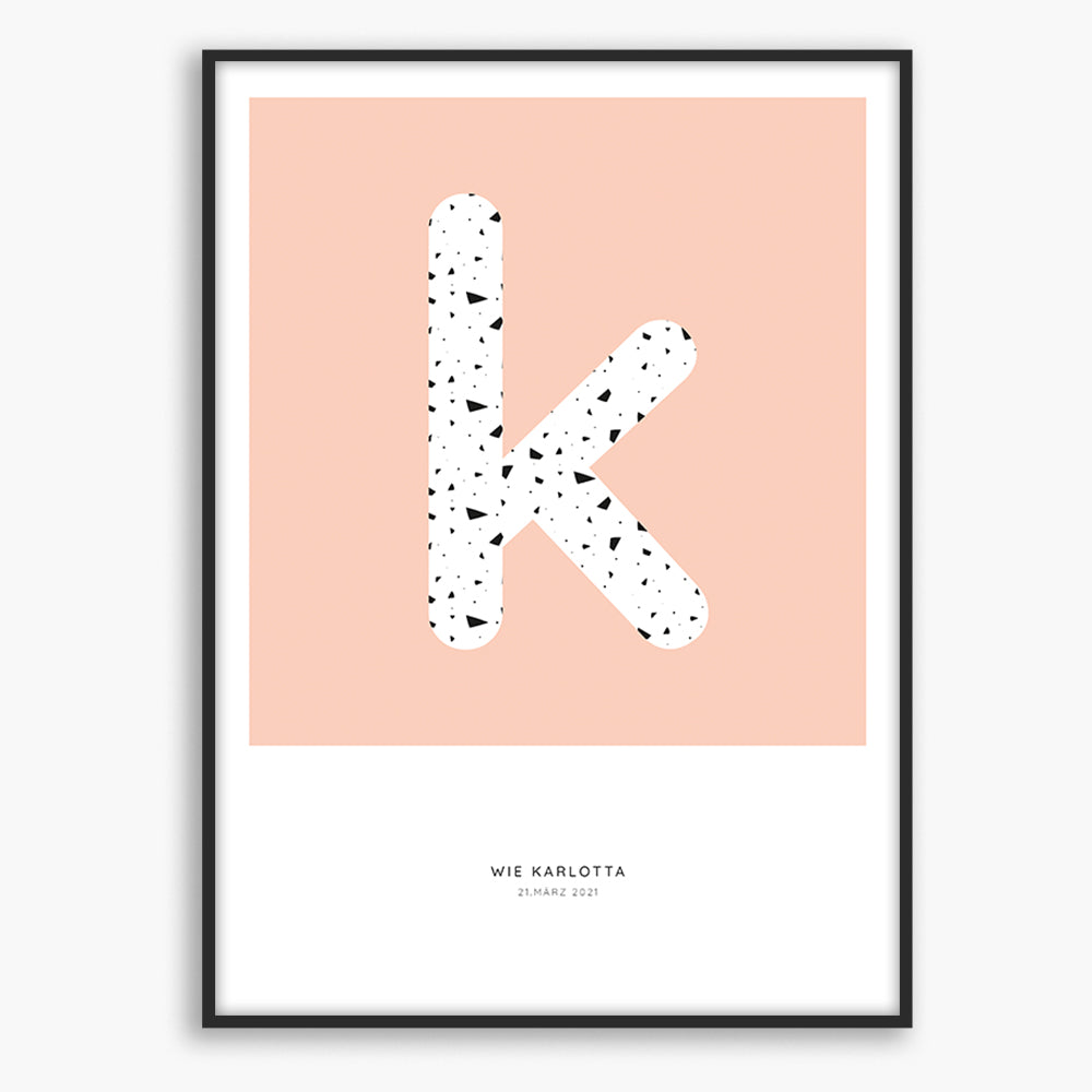 Kind Buchstabe no.1 - Poster