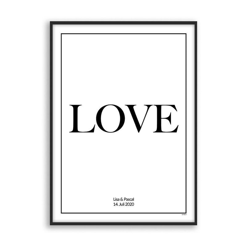 Love - Personalisiertes Poster | Cosico