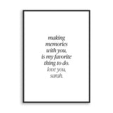 Making memories with you - Poster - Cosico