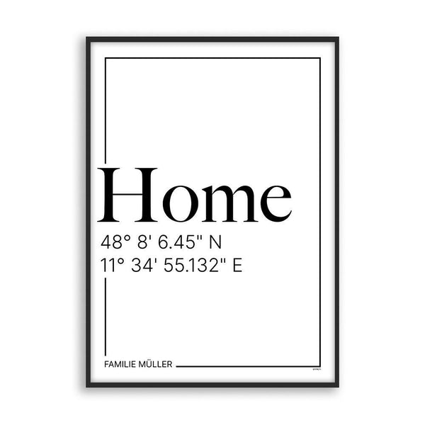 Home Koordinaten - Poster - Cosico